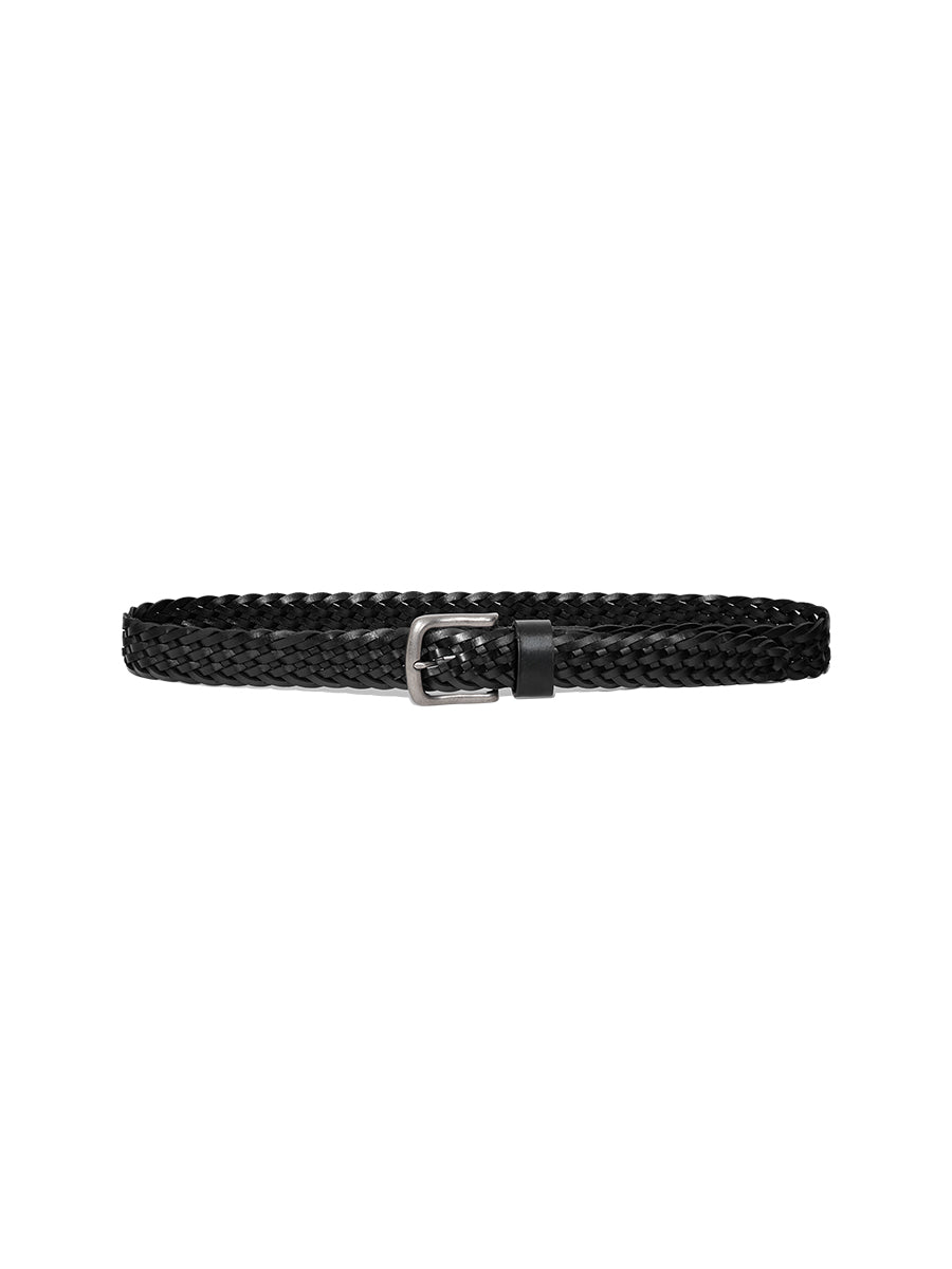 GLOWNY G Classic Braided Belt (Black)