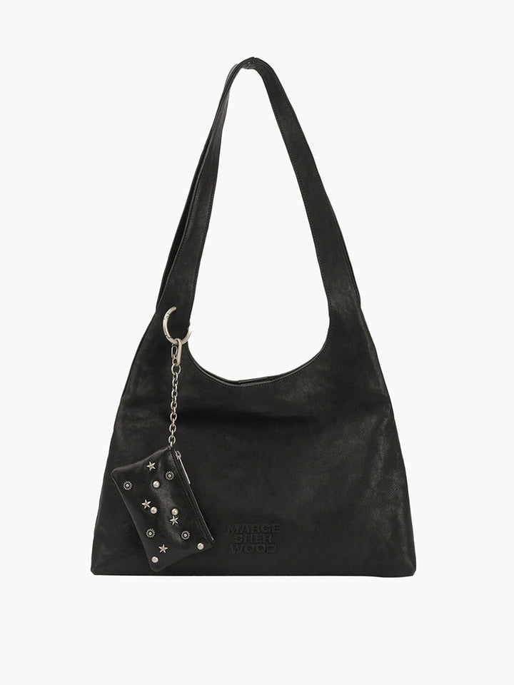 Margesherwood Halter Hobo Large black washed nappa
