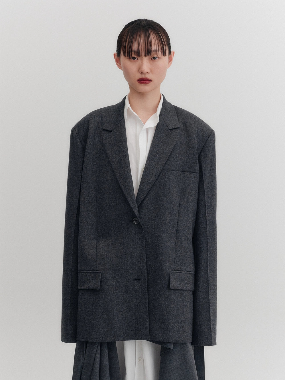 EENK Transformable Single Blazer - Gray