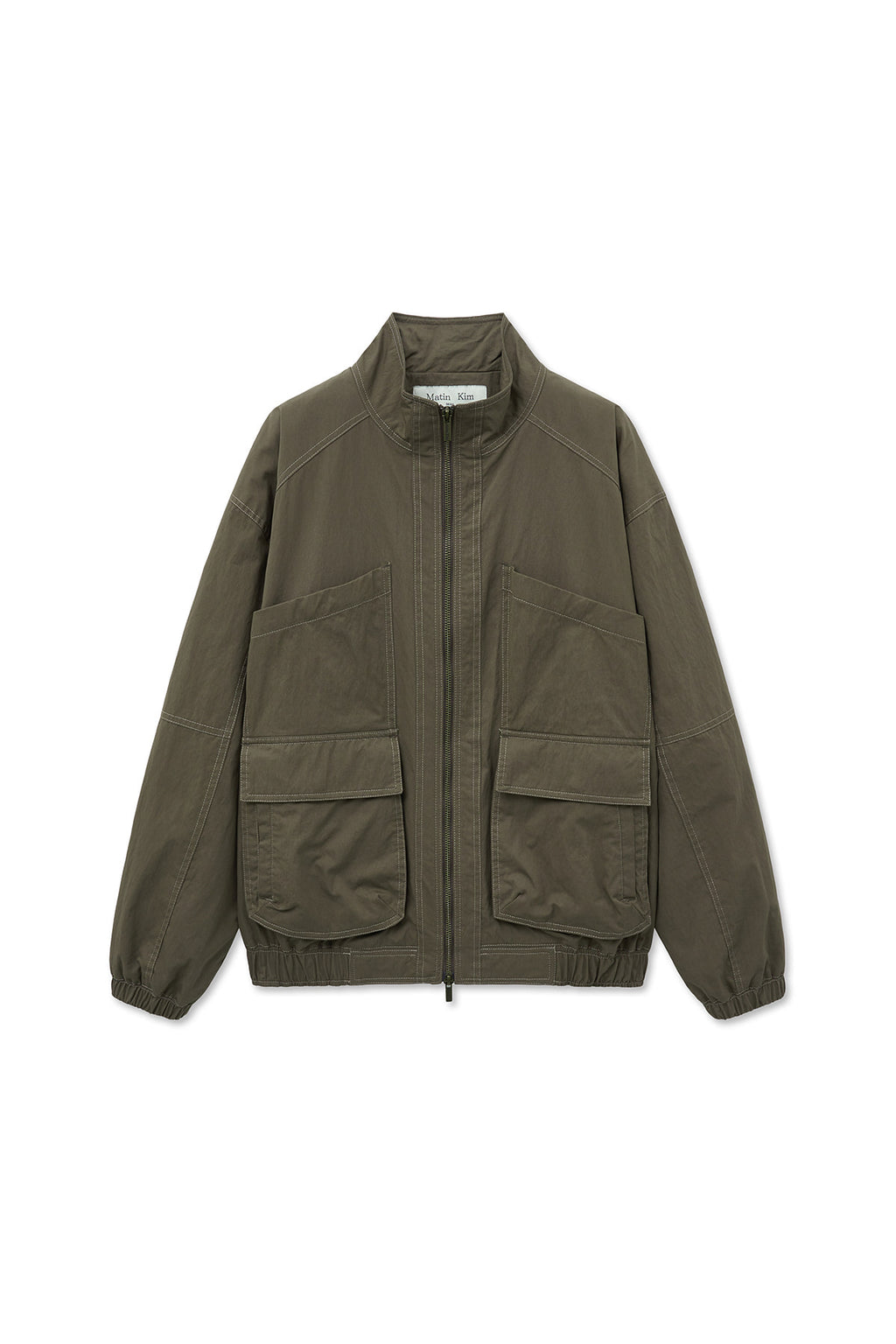 Matinkim Utility Bomber Jumper For Women IN Khaki Brown