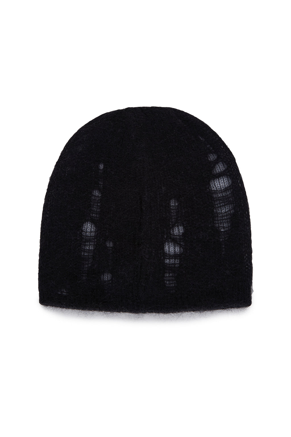 [matinkim] VINTAGE LAYER KNIT BEANIE IN BLACK
