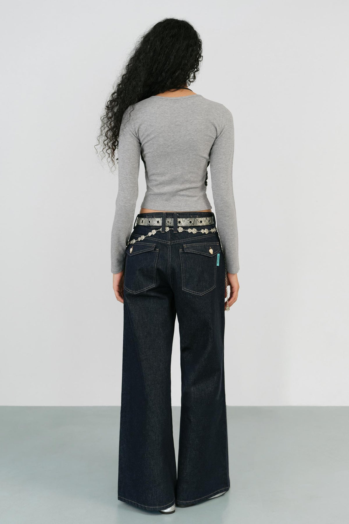 Instantfunk Low Rise Buckle Denim - Indigo