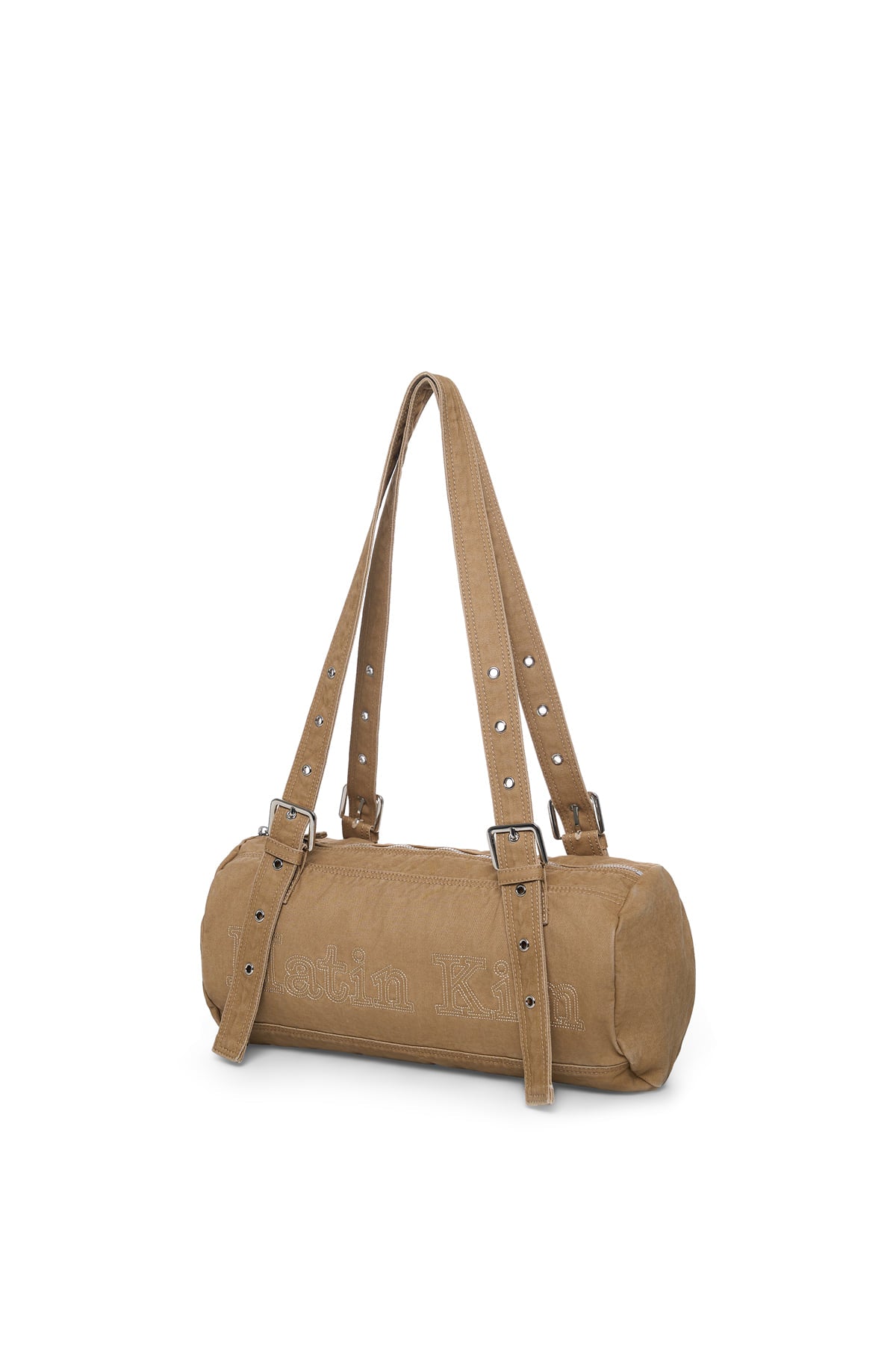 Matinkim Vintage Washed Cotton Duffel Bag IN Beige