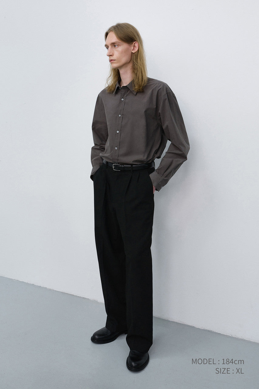 Dunst Unisex Refined Cotton Shirt Mushroom