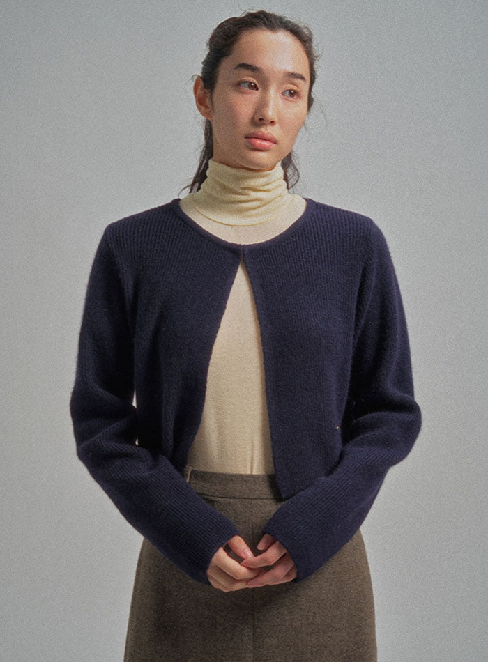 Mango Maniplease Oll Raccoon Cardigan Navy