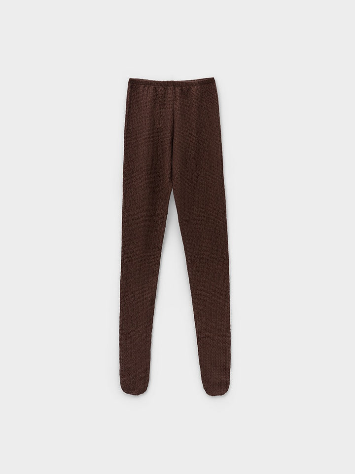 Low Classic Lace Leggings Brown