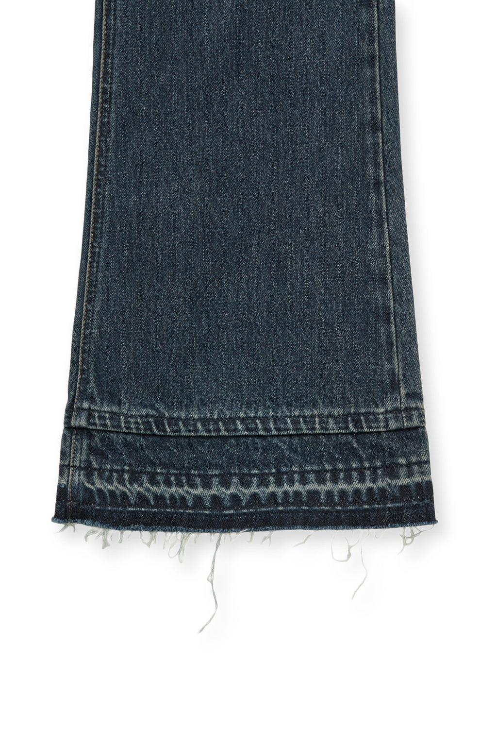 [matinkim] WASHED FLARE DENIM PANTS FOR MEN IN BLUE