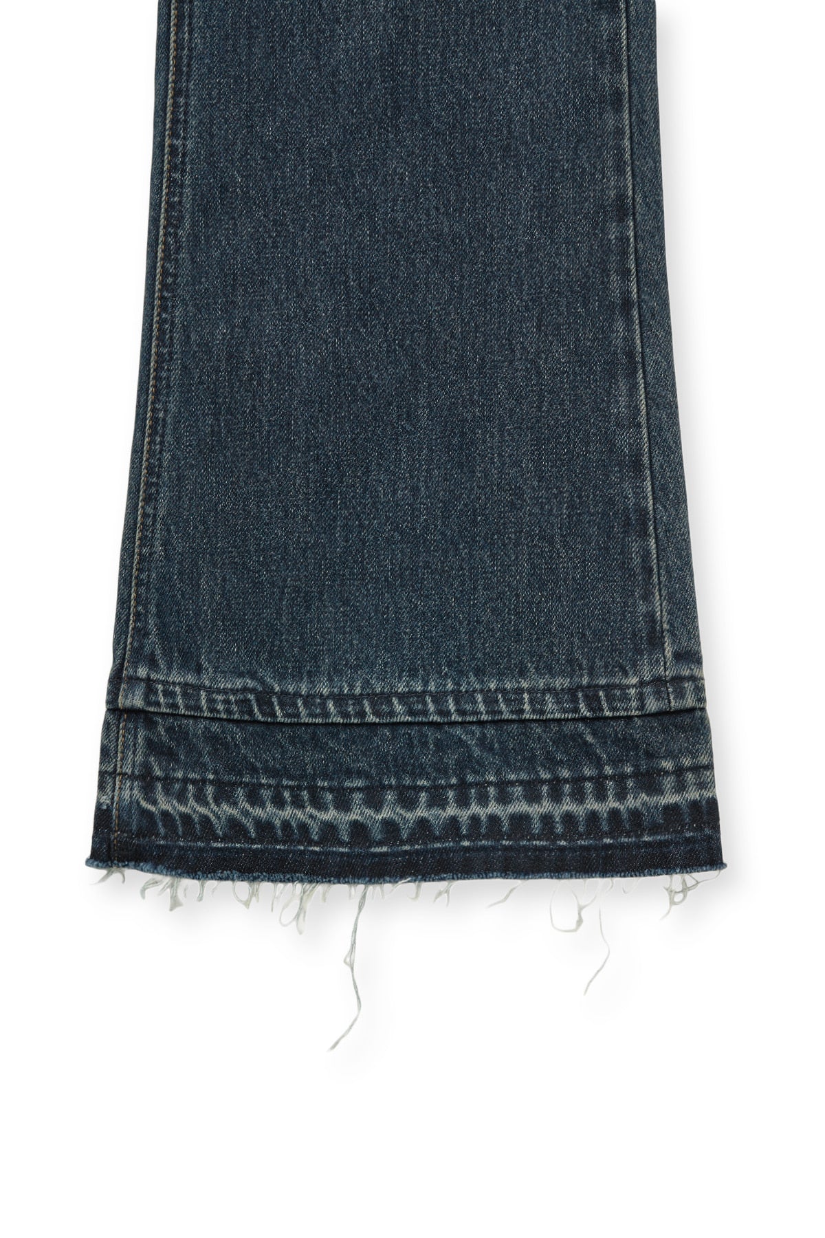 [matinkim] WASHED FLARE DENIM PANTS FOR MEN IN BLUE
