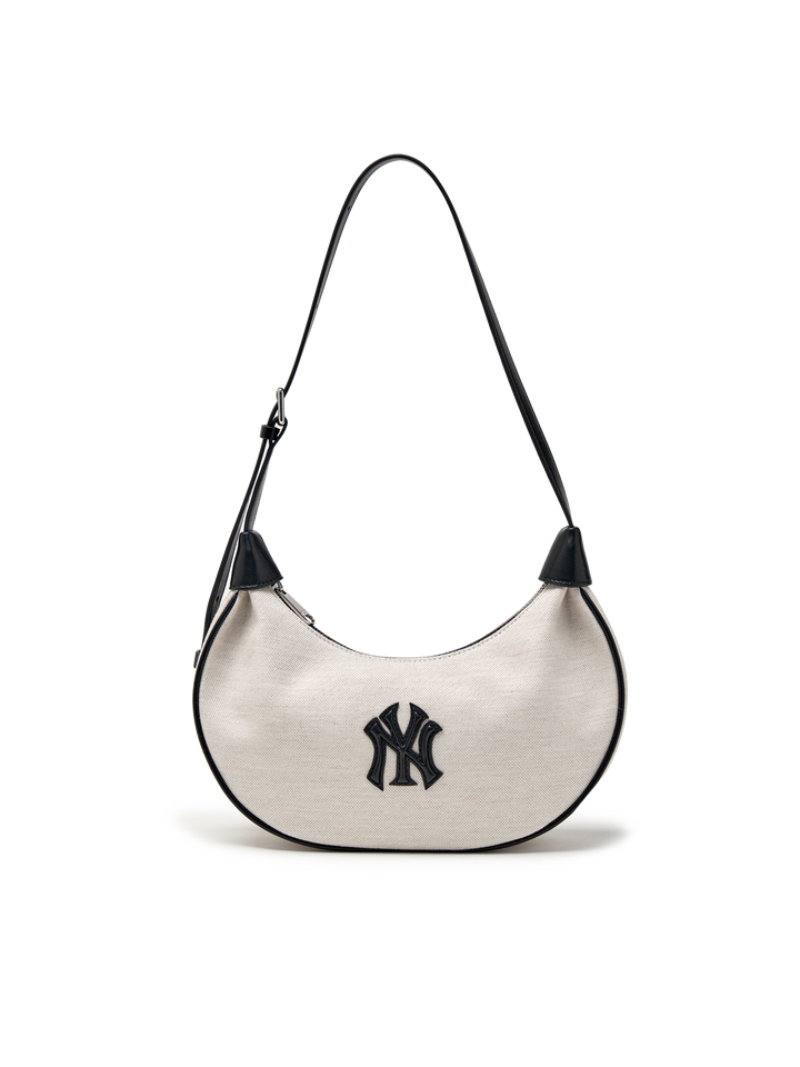 MLB Korea Basic Canvas Hobo Bag