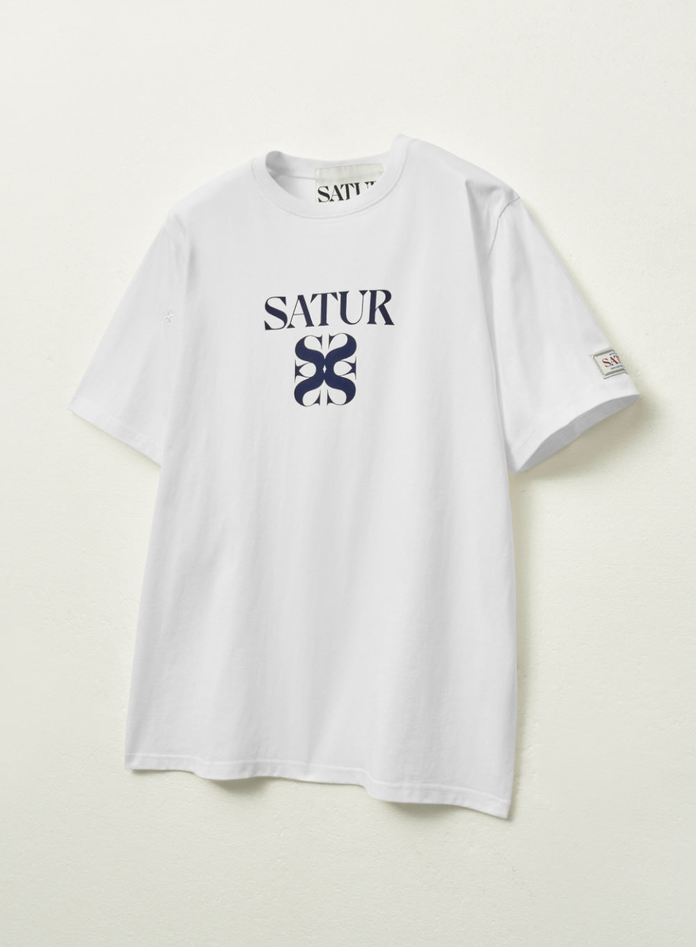 [satur] Classic Logo T-Shirt - Art Navy