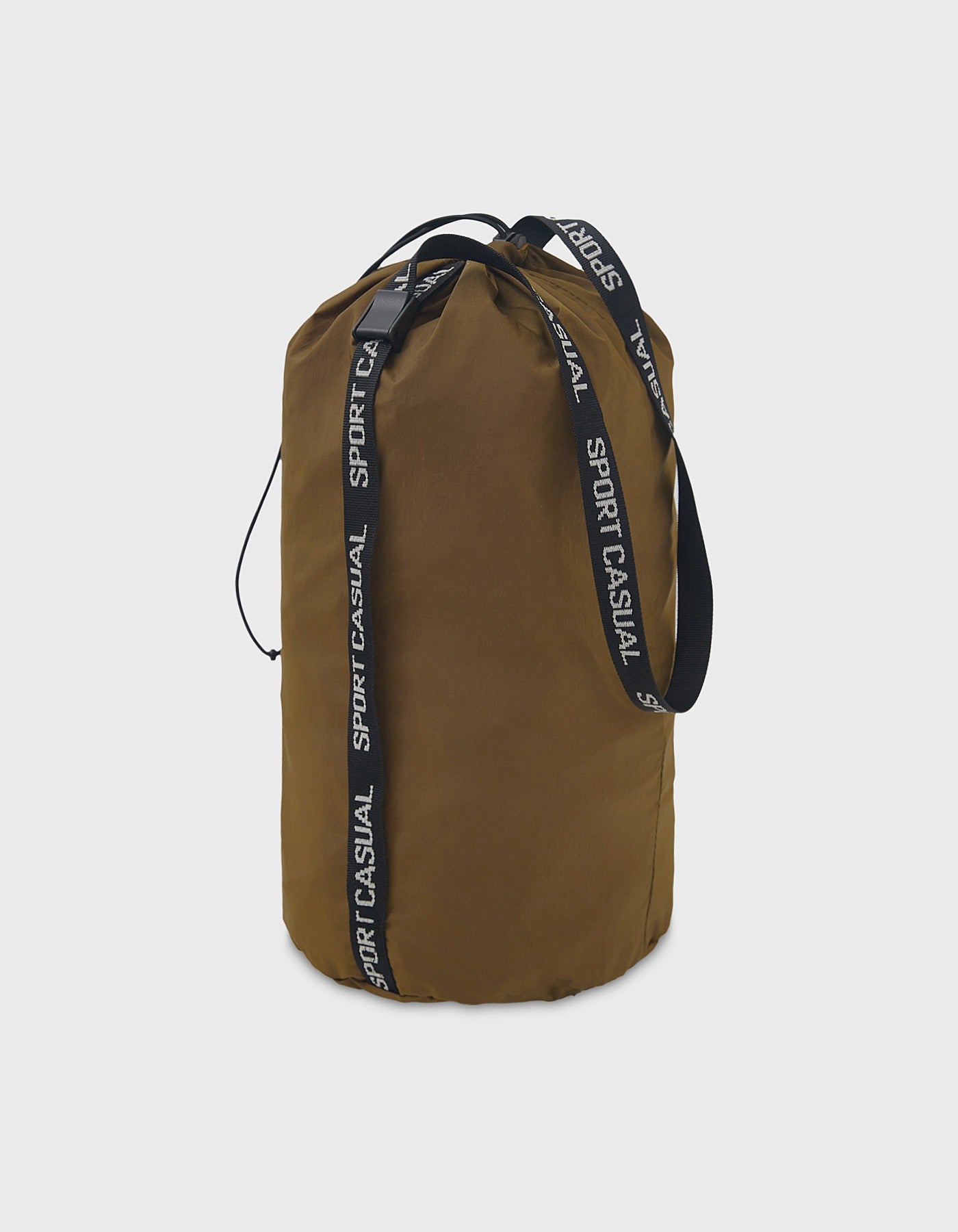 NYLON WASHER SPORTS BAG / Brown