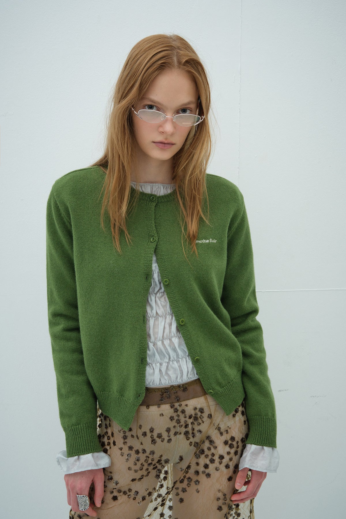 Overdueflair Overdue Wool Cardigan Forest Green