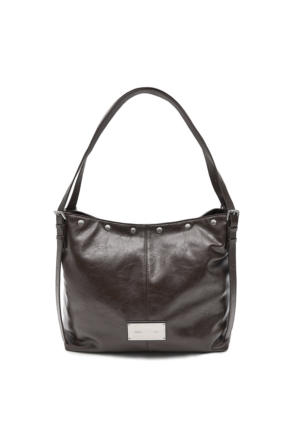 Matinkim Matin Stud Point Large Shoulder Bag IN Brown