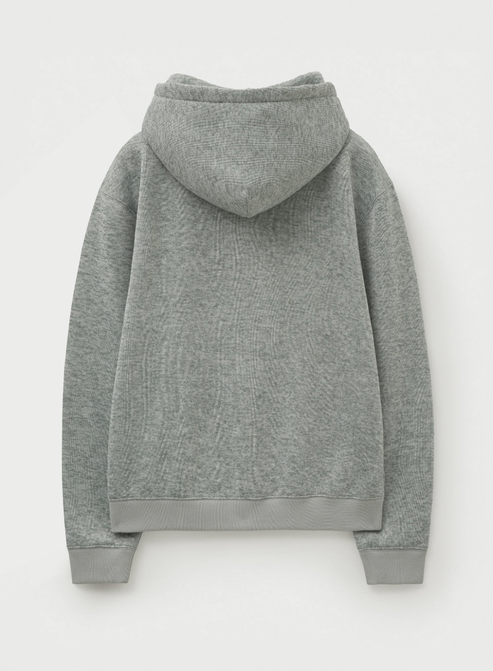 [satur] Lugo Heather Terry Hoodie - Sage Green