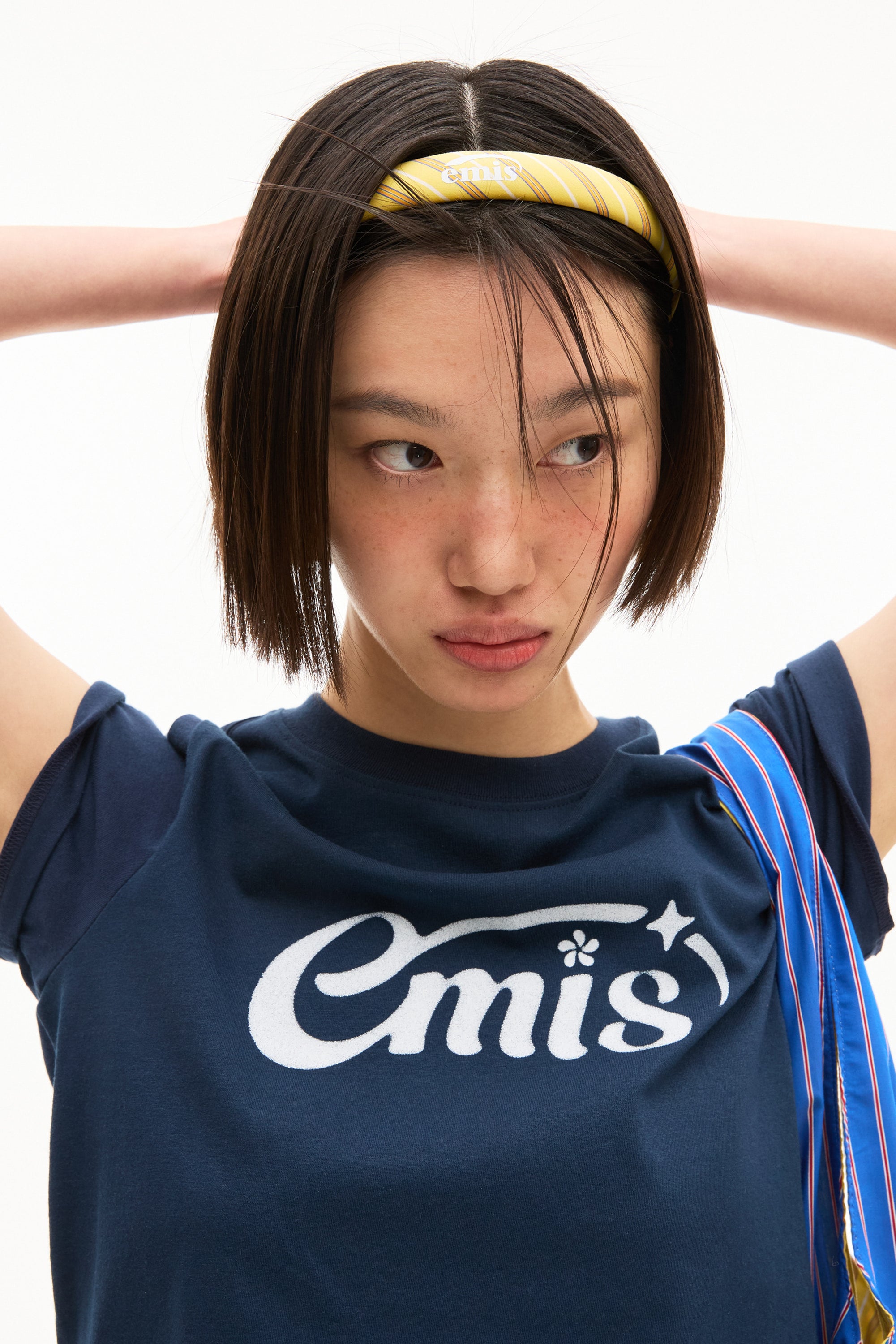 Emis Halo Logo T-Shirt-Navy