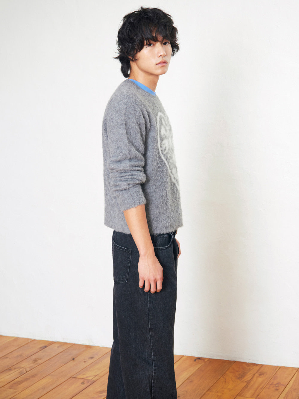 Low Classic Semi Wide-Leg Jeans Black