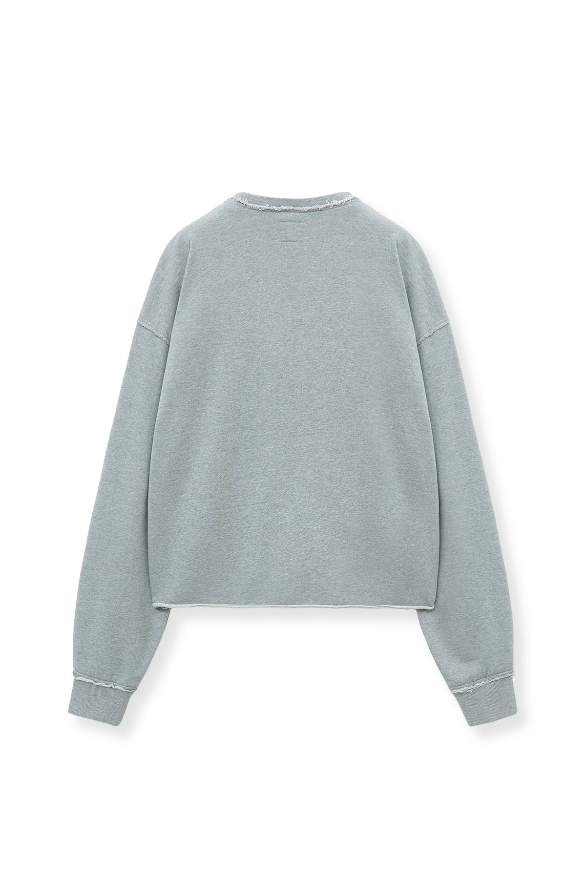 Matinkim Raw Cut Applique Sweatshirt IN Grey