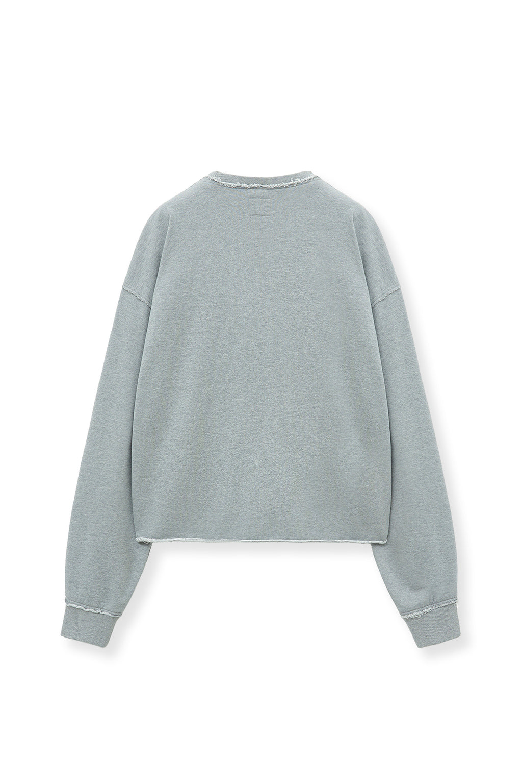 Matinkim Raw Cut Applique Sweatshirt IN Grey