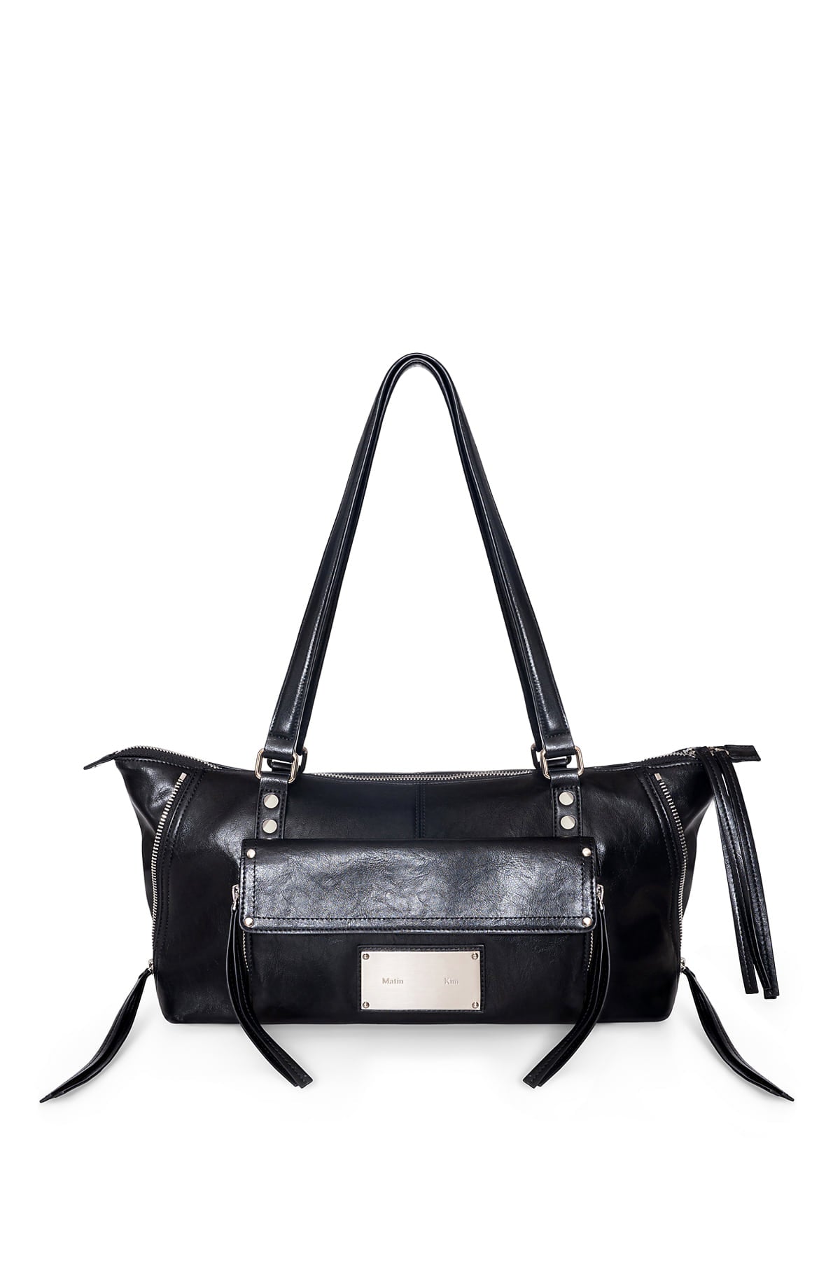 Matinkim Flap Pocket Shoulder Bag IN Black