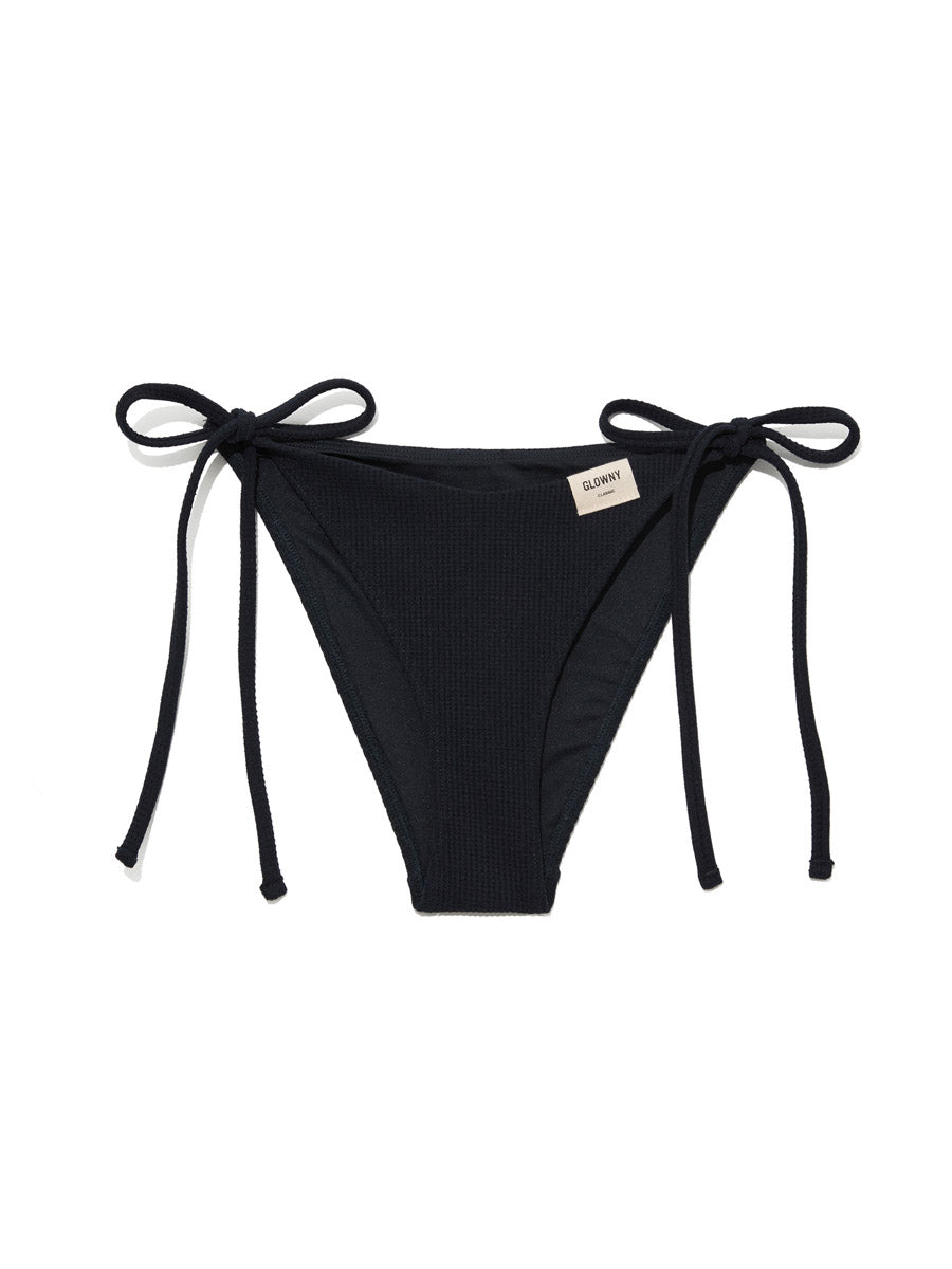 GLOWNY G Waffle Bikini Bottom (Navy)