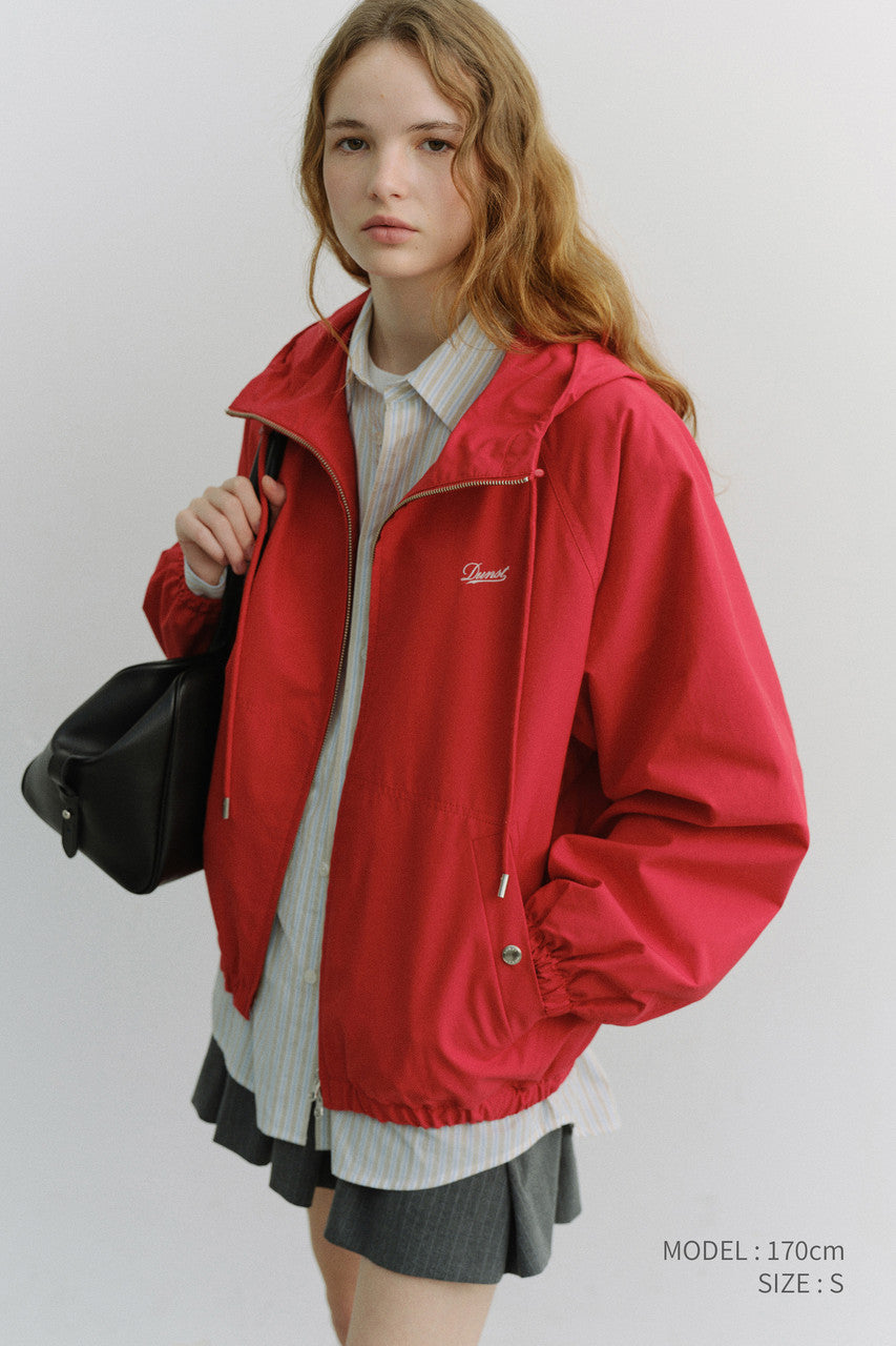 Dunst Unisex Logo Windbreaker Red