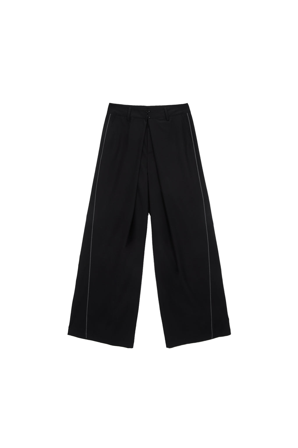 Matinkim Double Waist Hook Trouser IN Black