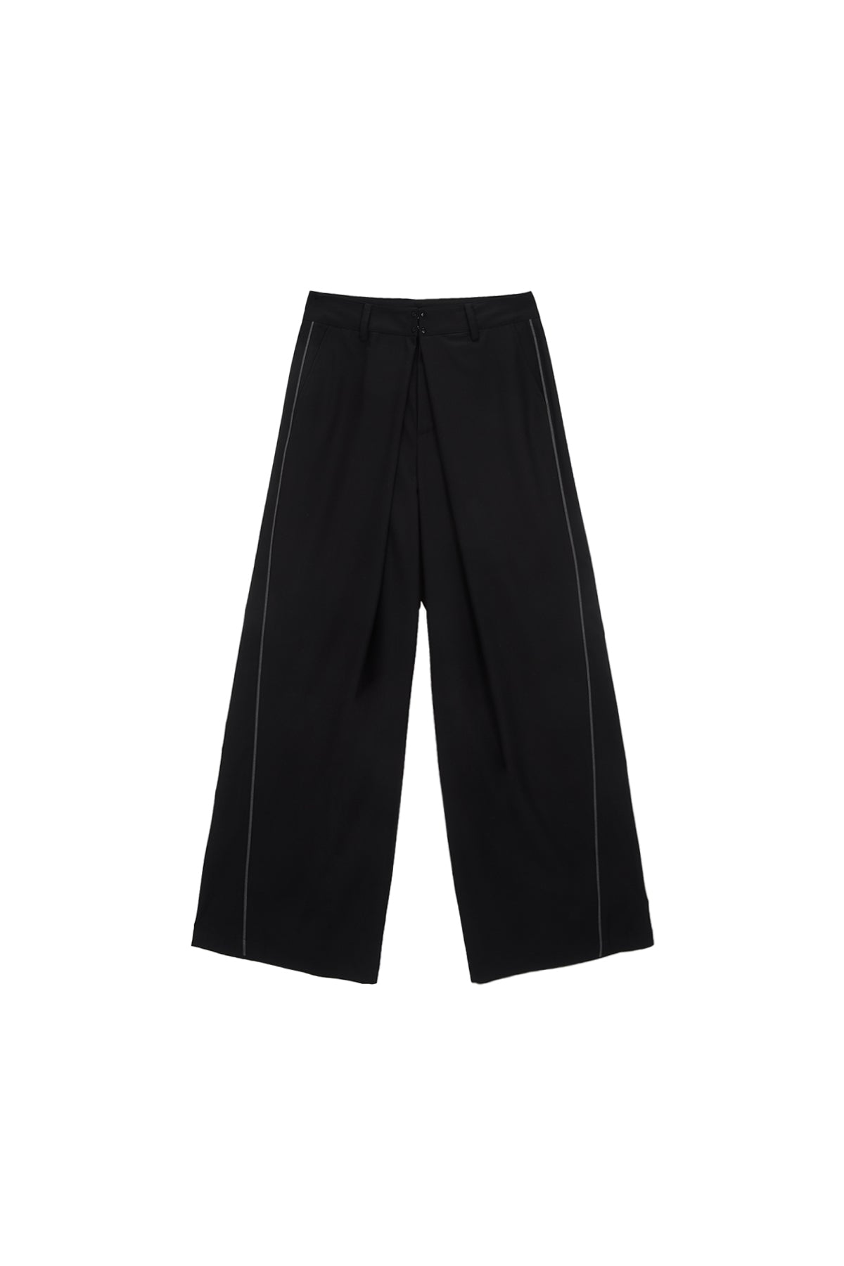 Matinkim Double Waist Hook Trouser IN Black