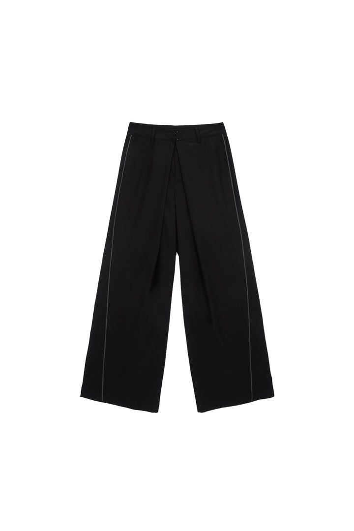 Matinkim Double Waist Hook Trouser IN Black