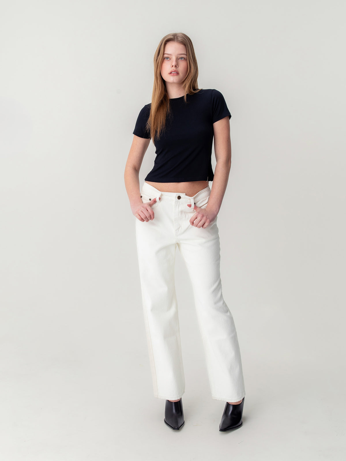 GLOWNY The Jane Jeans (White)