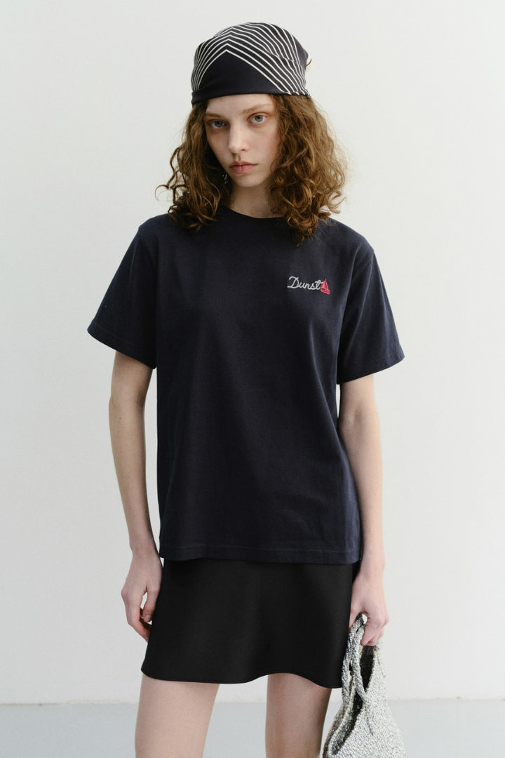 Dunst Unisex Marine Logo T-Shirt French Navy