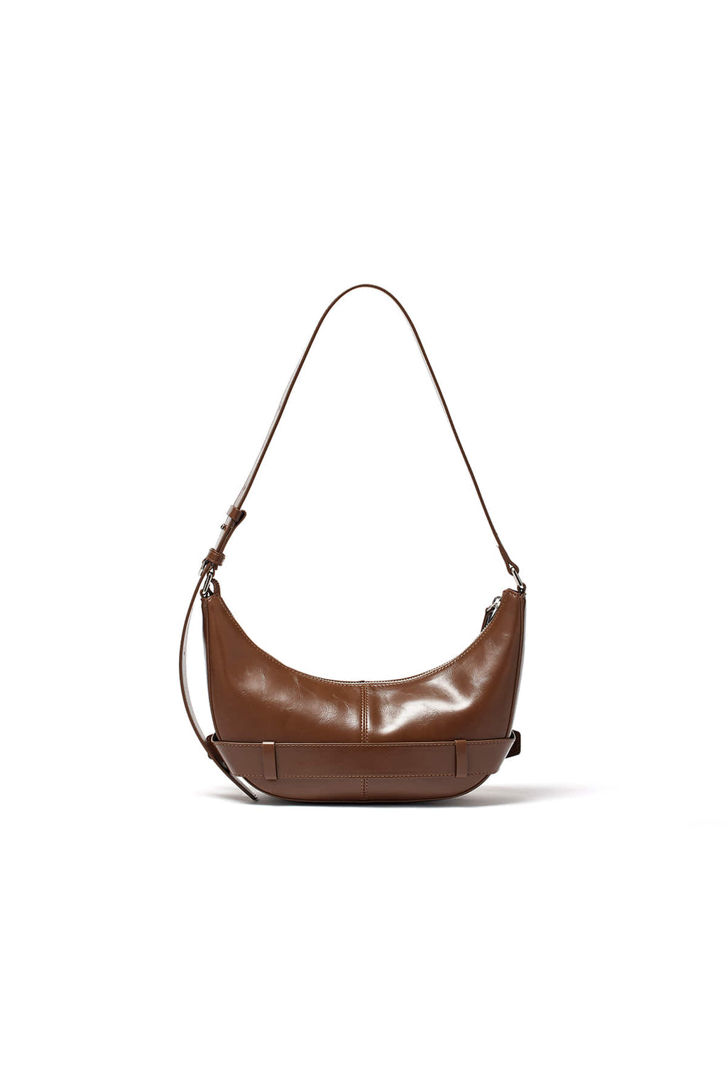 [matinkim] BELTED SHOULDER BAG IN BROWN
