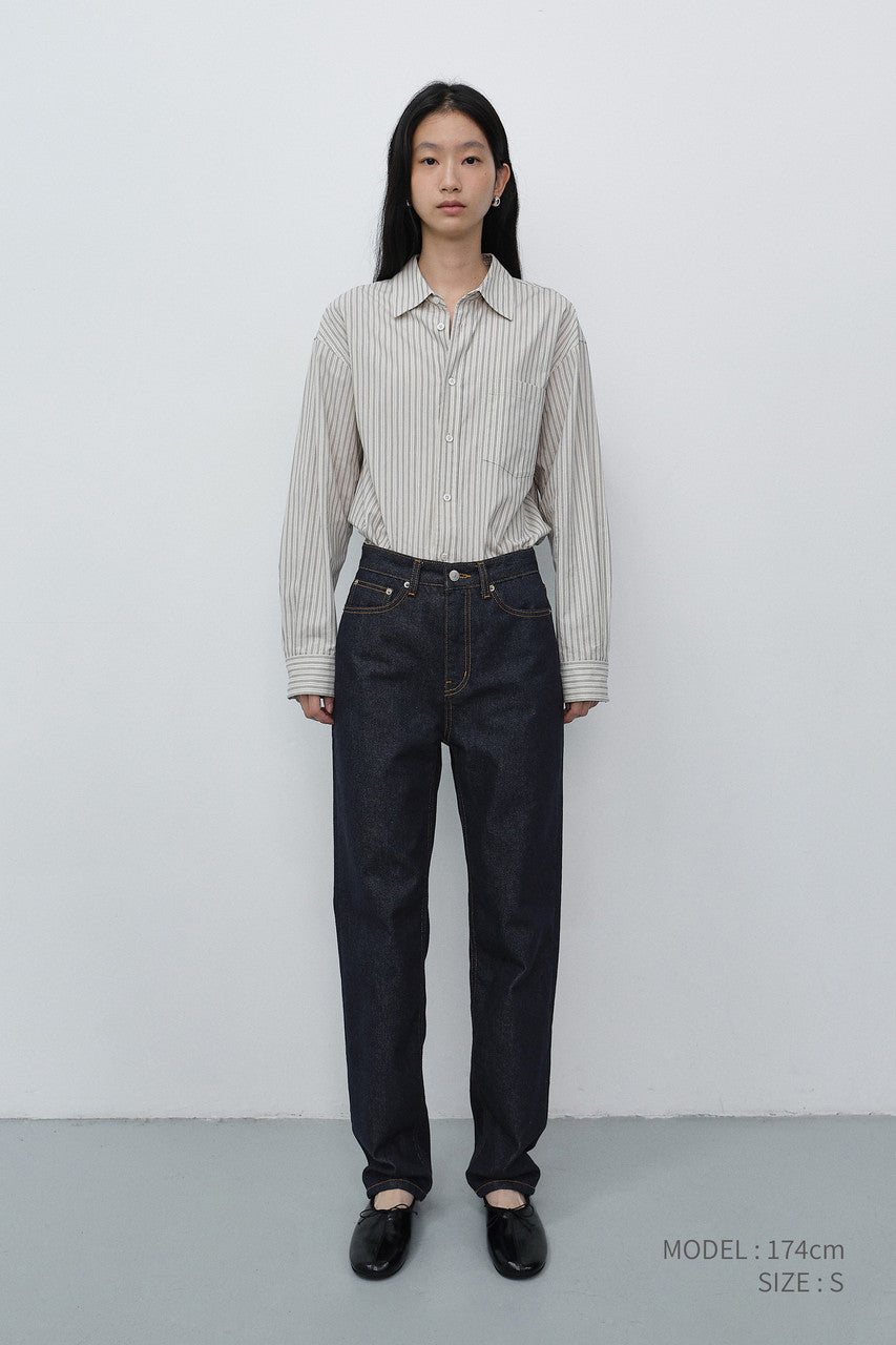 Dunst Essential Straight Jeans Raw Blue