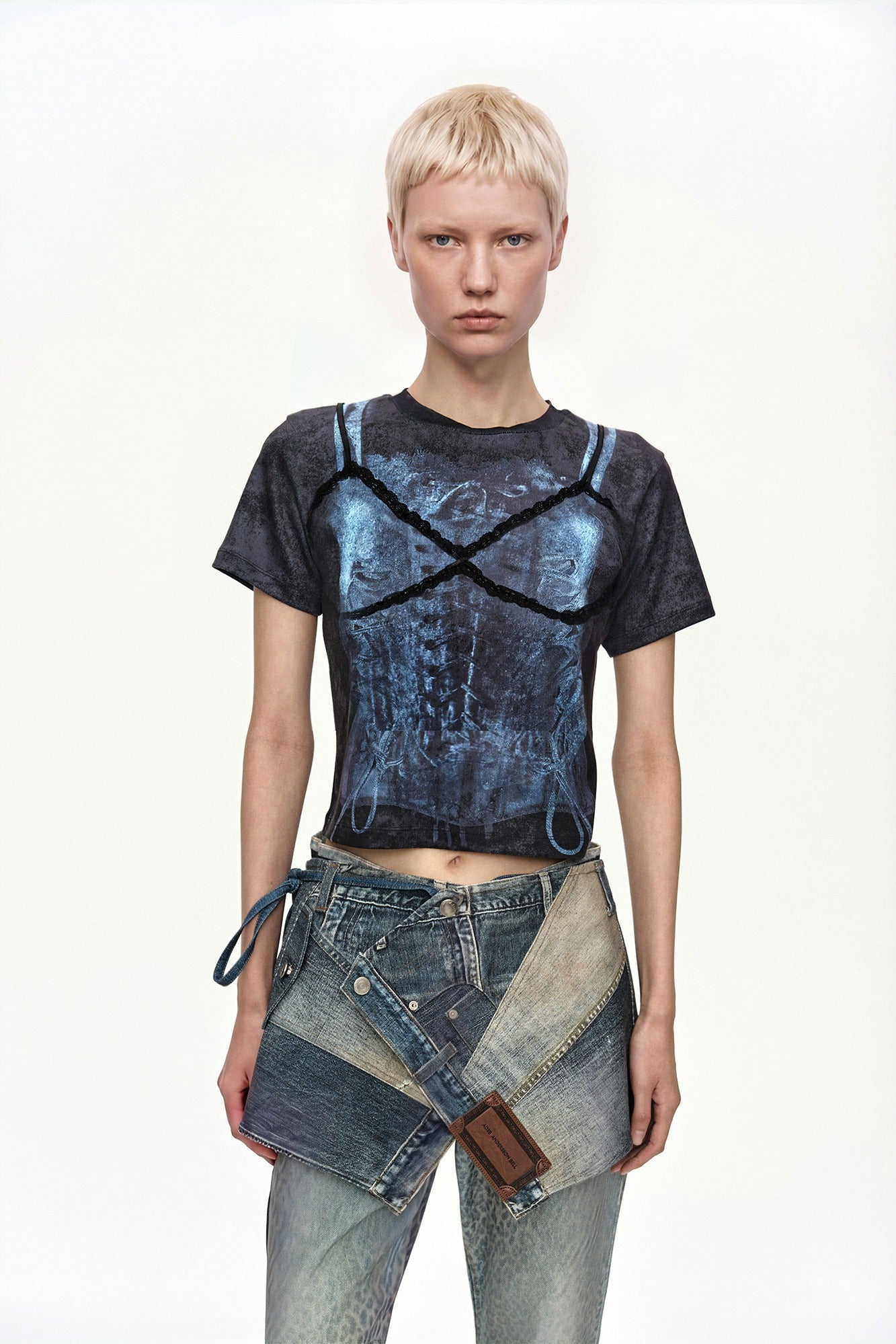 Andersson Bell Lingerie Trompe-L'Oeil Graphic T-Shirt