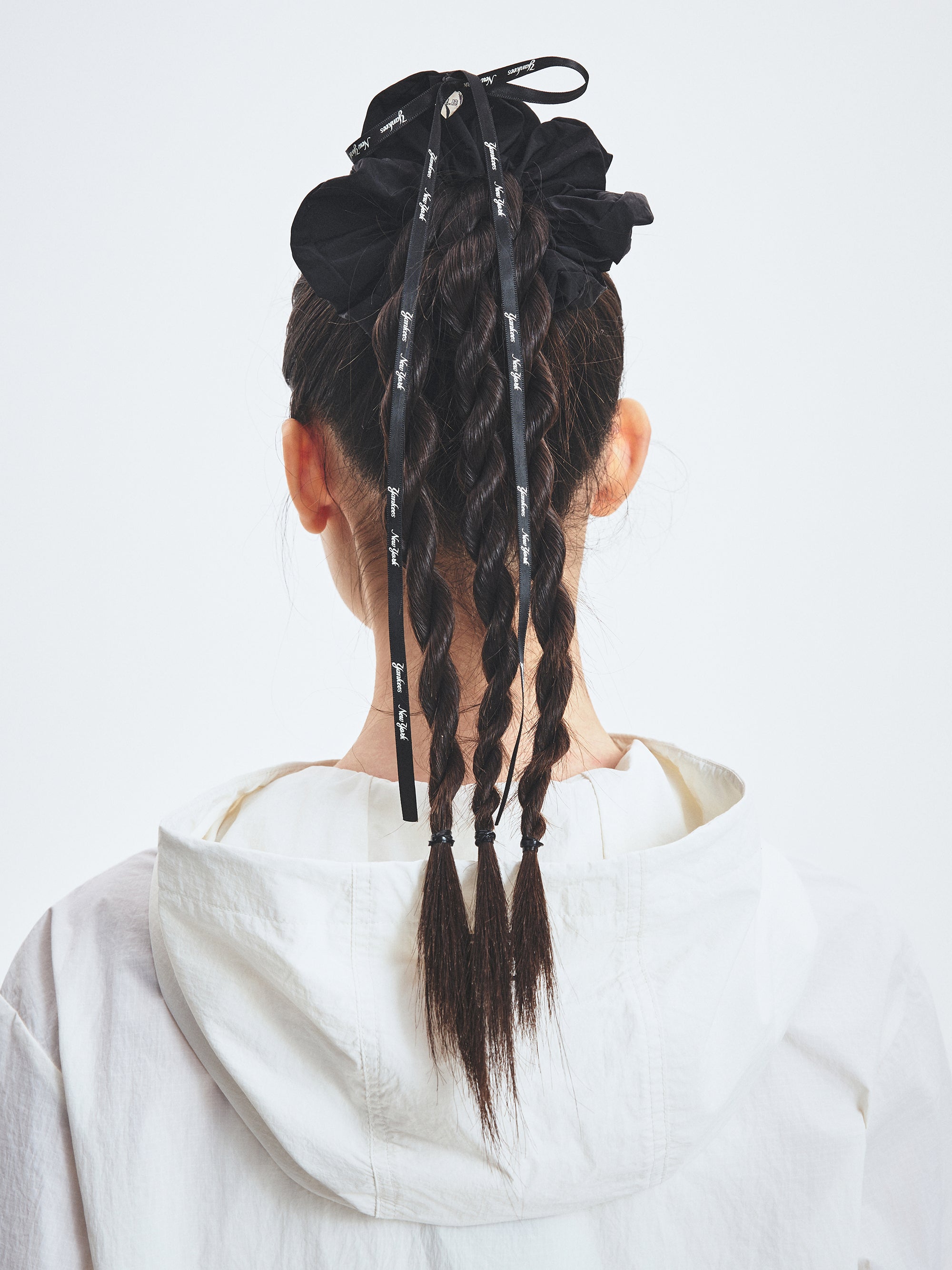 [mlb korea] Ribbon Strap Hair Scrunchie Large