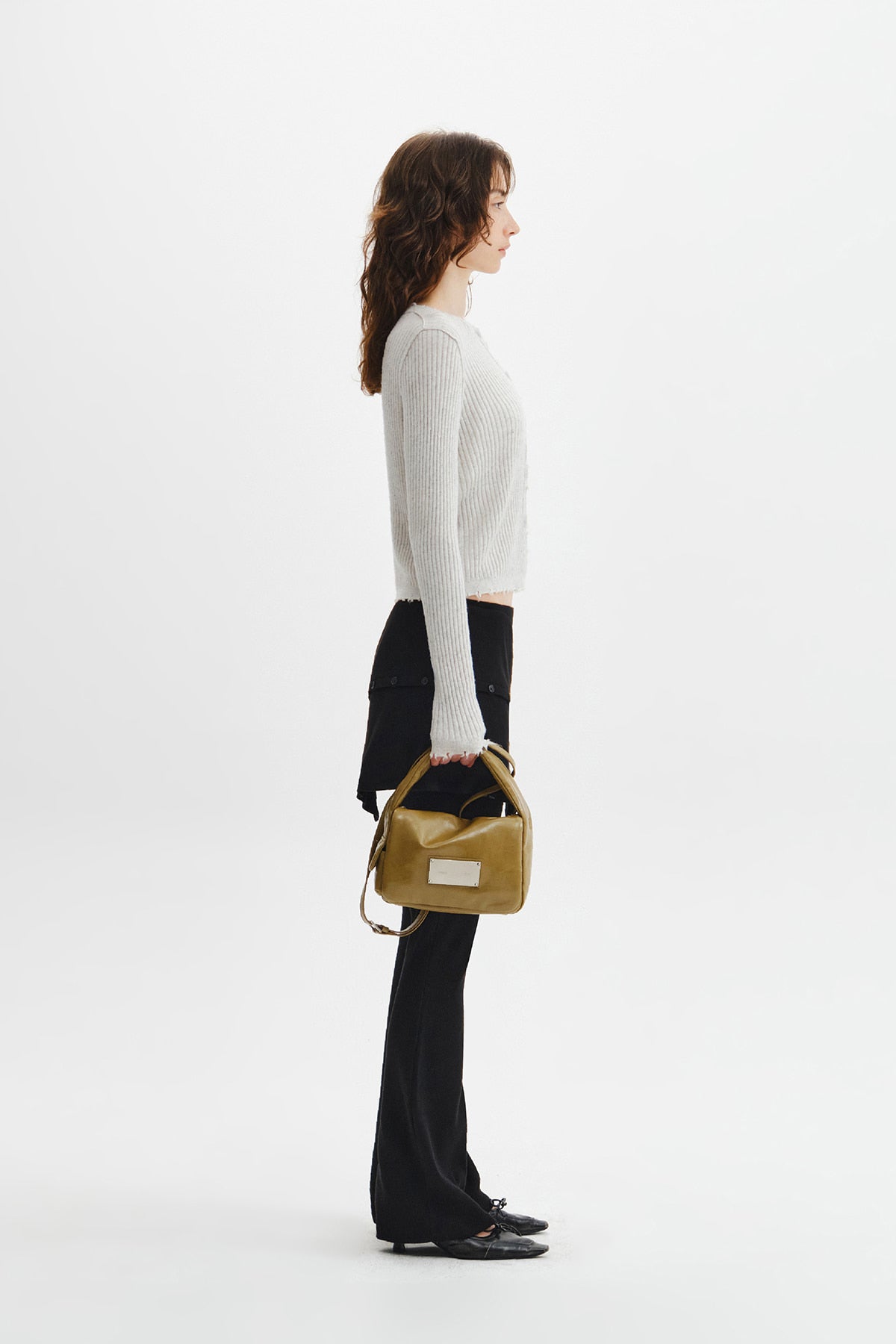Matinkim Padded Flap Mini Bag IN Khaki