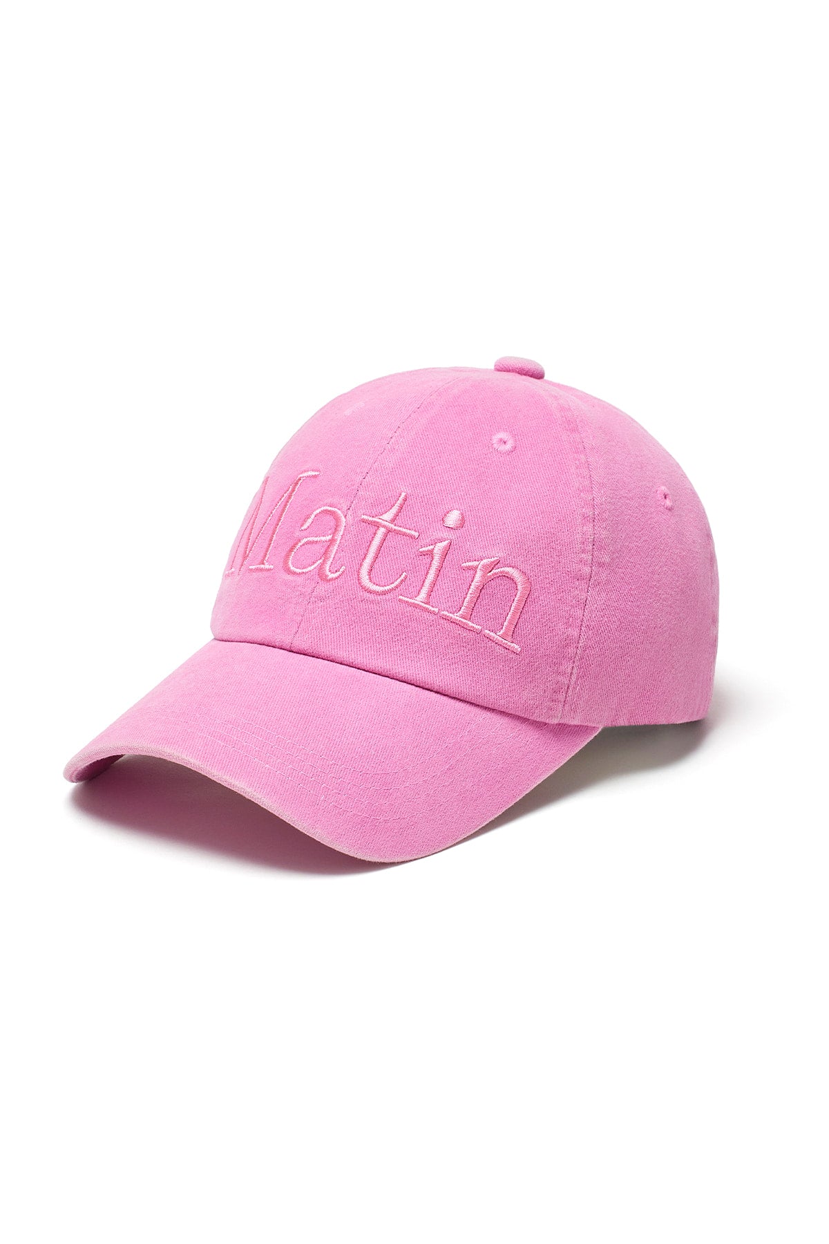 [matinkim] MATIN LOGO WASHED BALL CAP IN PINK