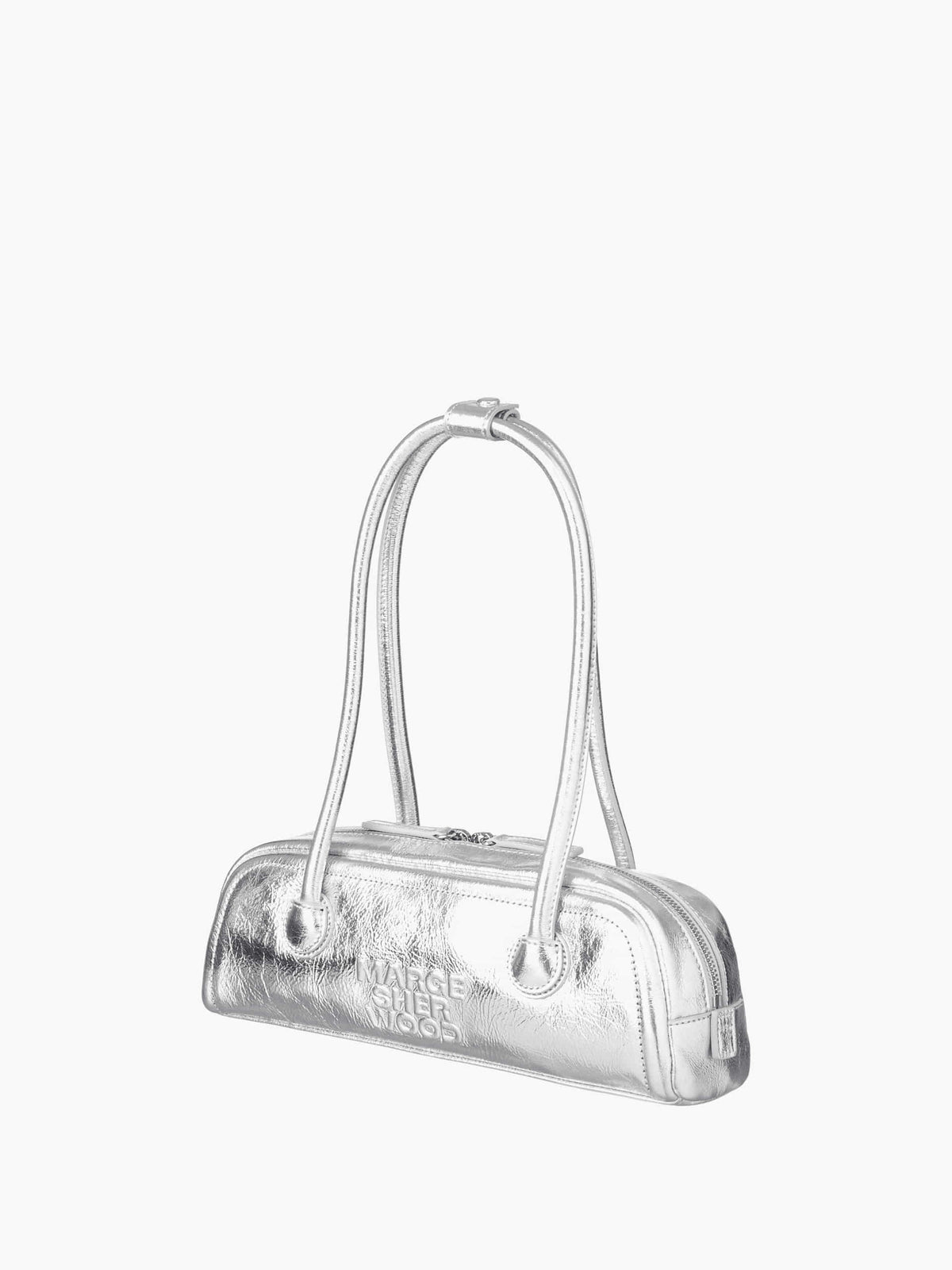 Margesherwood Soft Boston EW Mini silver crinkle