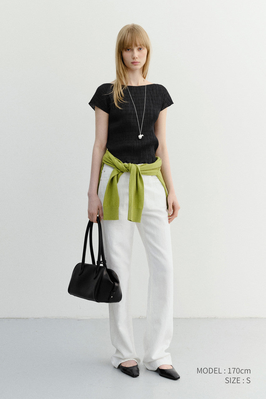 Dunst Pleats Blouse Black