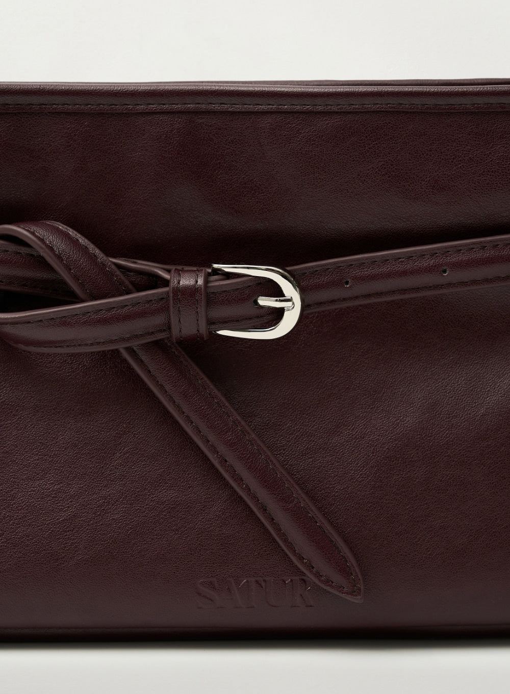 [satur] Belt Mini Shoulder Bag - Brown