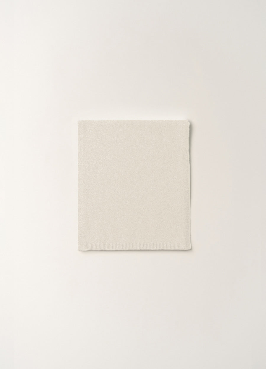 Nothing Written Bisou baby alpaca muffler (Clean white)