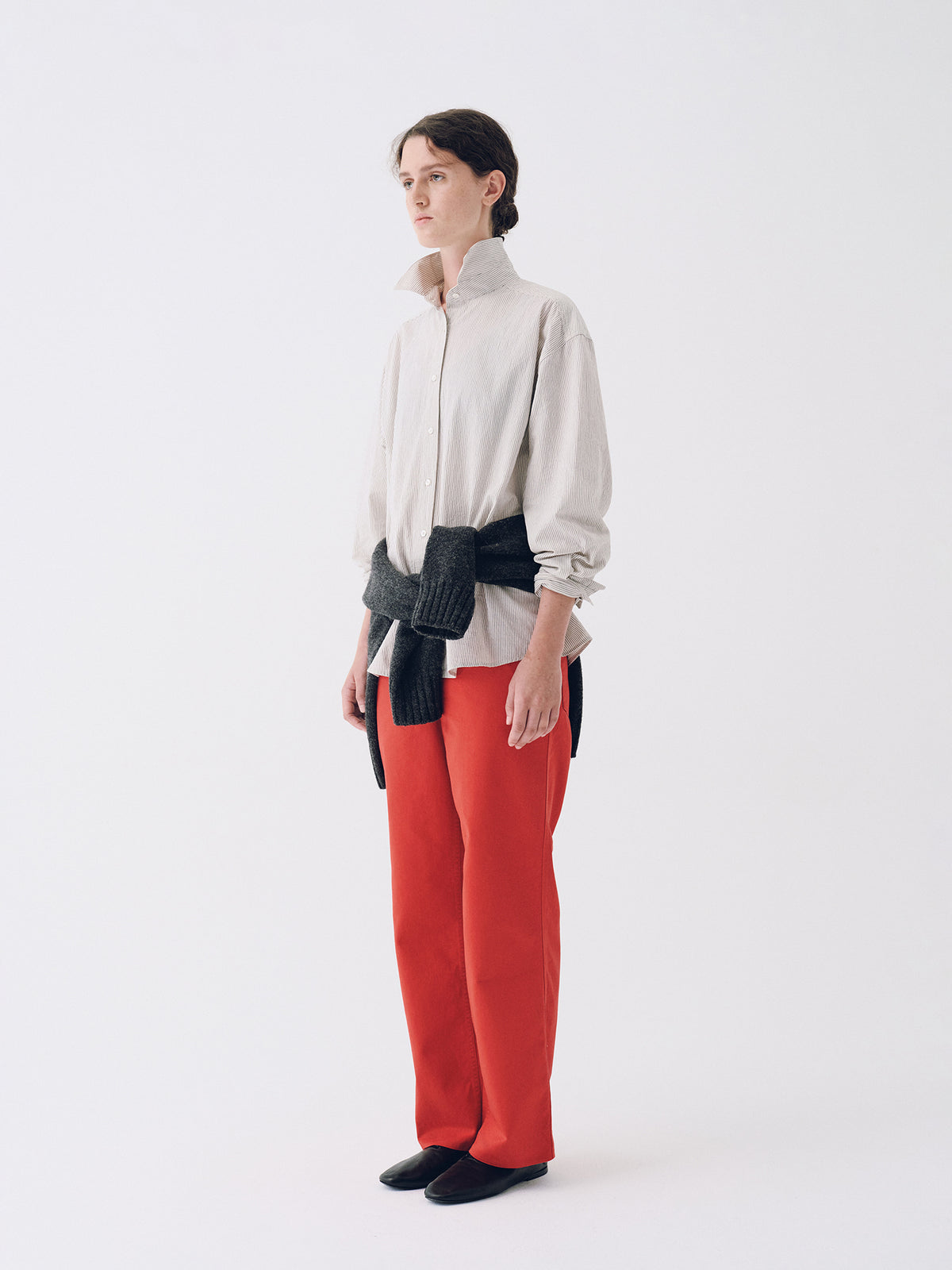 Nothing Written Metis Cotton Shirt (Ivory Stripe)