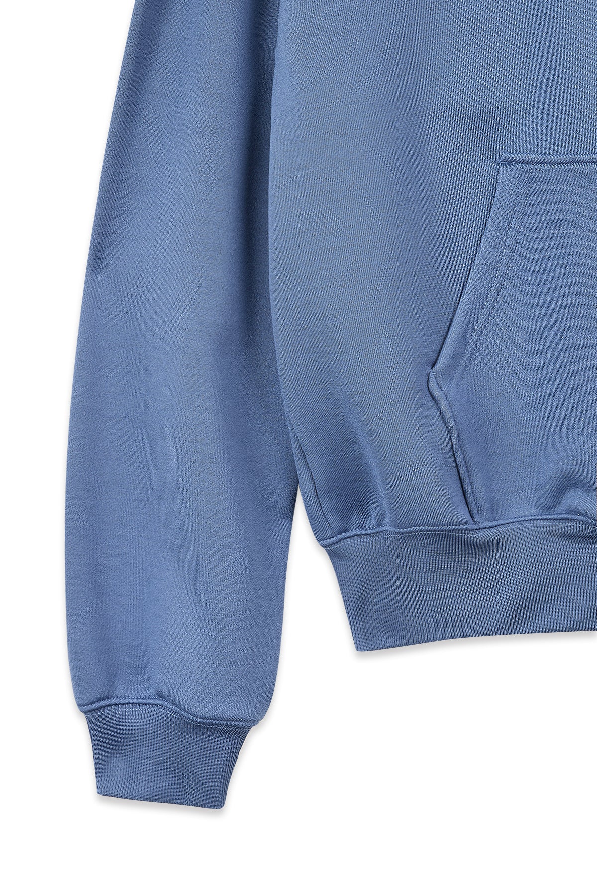 [matinkim] BACK LOGO GLITTER HOODY ZIP UP FOR WOMEN IN BLUE