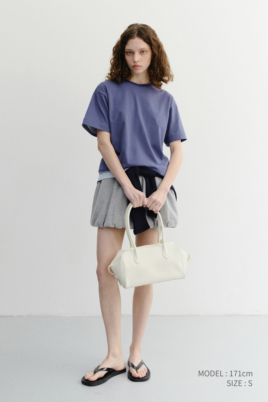 Dunst Unisex Essential Loose T-Shirt Washed Blue Navy