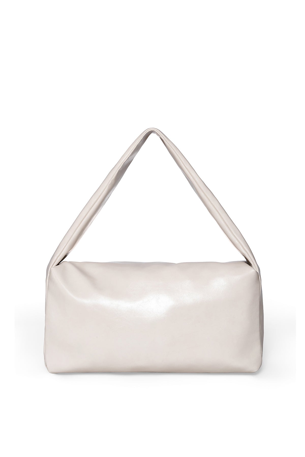 Matinkim Padded Diagonal Zipper Bag IN Ivory