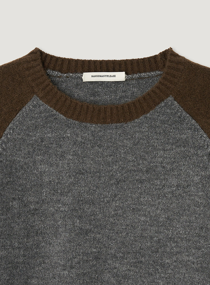 Mango Maniplease Puze Raglan Knit Brown