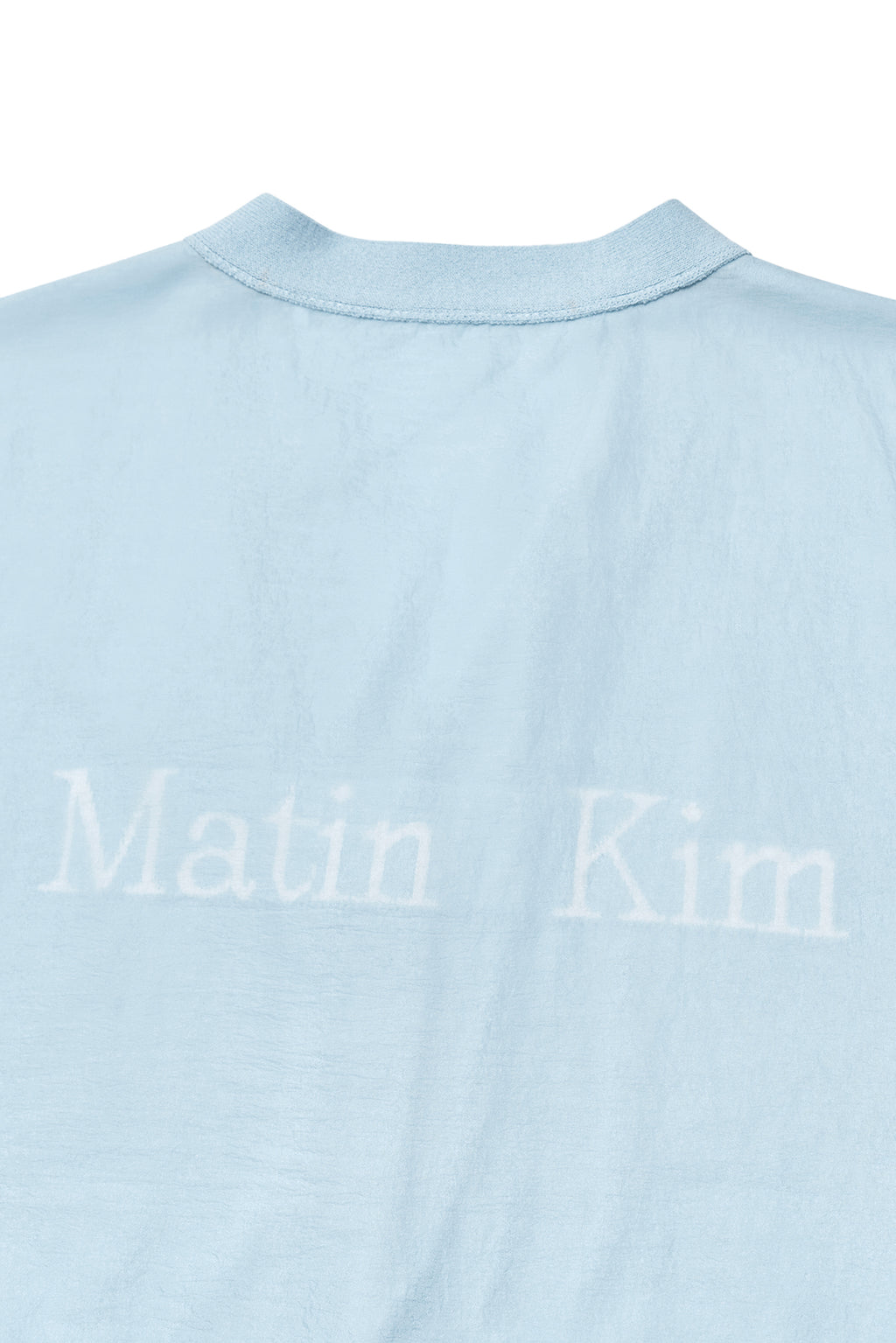 Matinkim Back Logo See Through Cardigan For Women IN Sky
