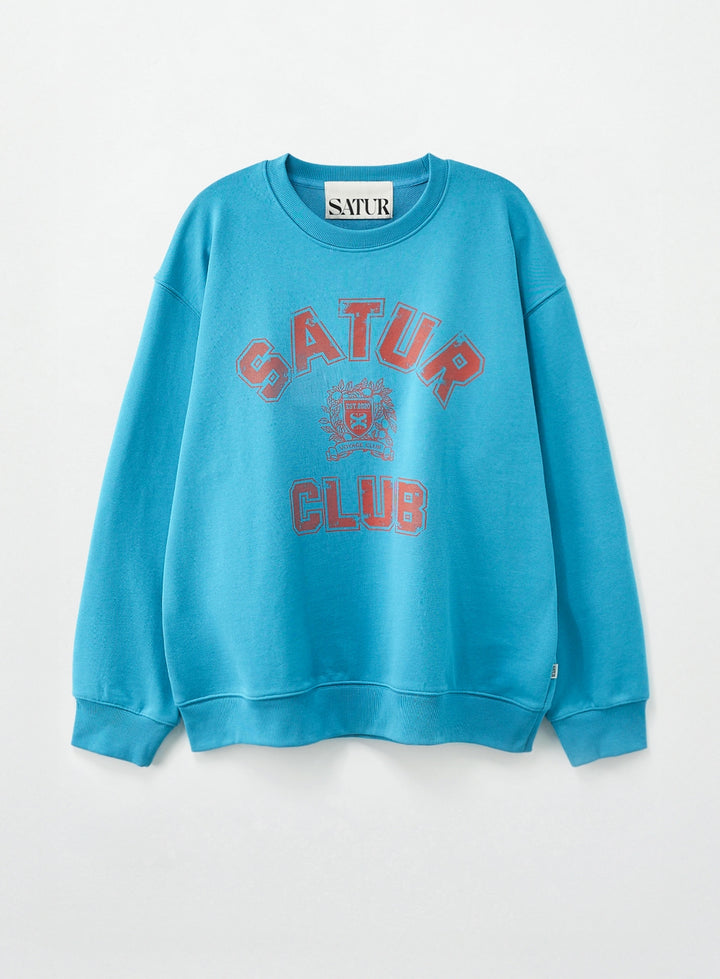 Satur Crest Symbol Sweatshirt - Blue