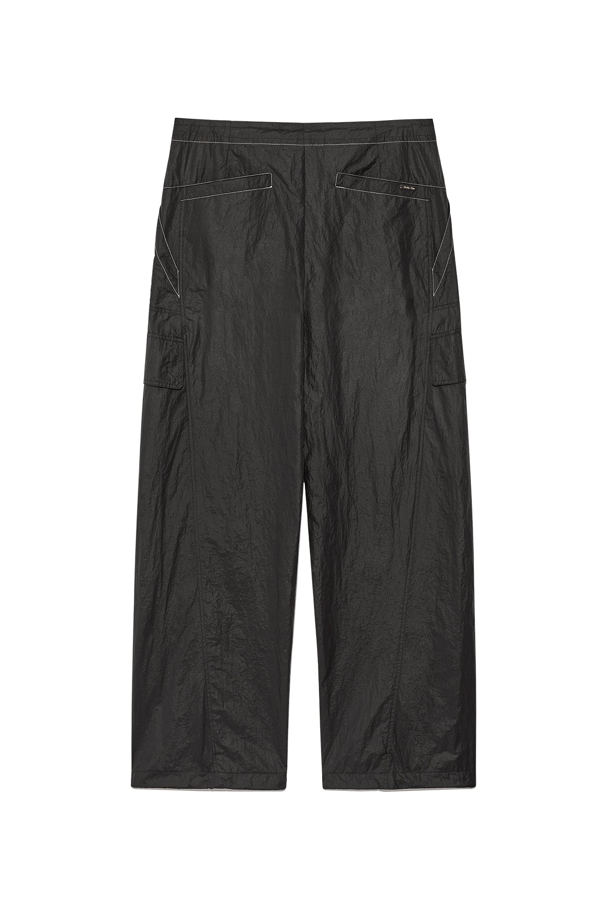 Matinkim Stitch Point Nylon Pants For Men IN Charcoal