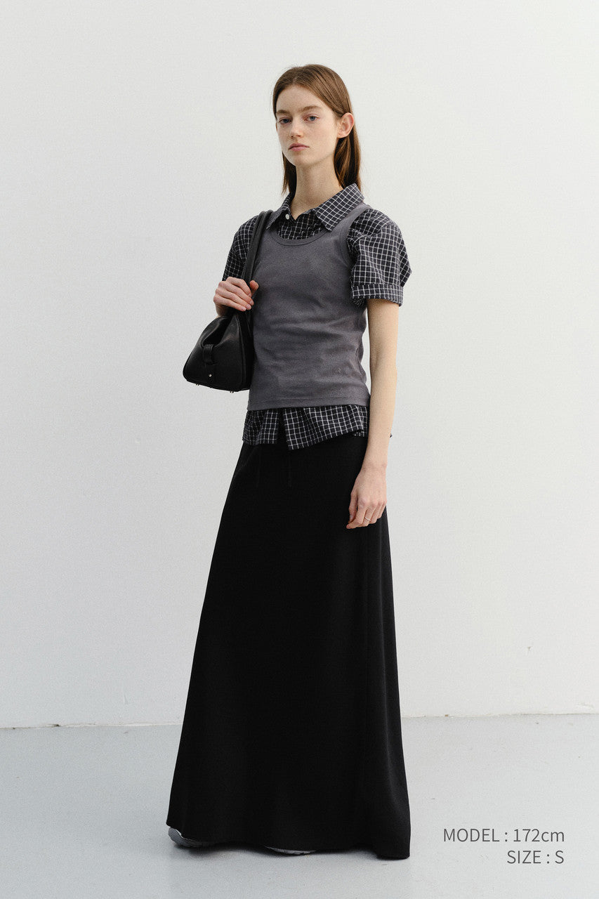 Dunst Essential Sleeveless Top Charcoal Grey