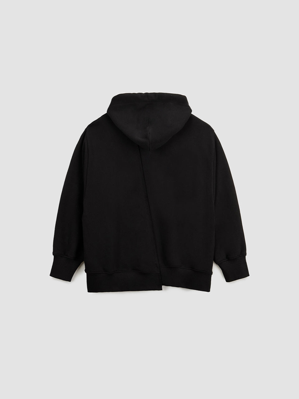 Matinkim Blurred Logo Raw Cut Oversize Hoody IN Black